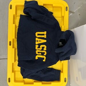 Navy Hoodie with Yellow UASGC Letters